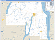 Yates Wall Map Basic Style