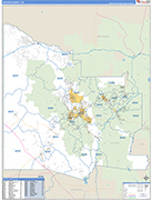 Yavapai Wall Map Basic Style