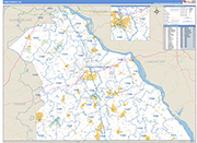 York Wall Map Basic Style