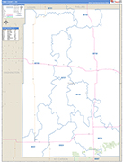Yuma County Wall Map Basic Style