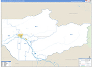 Fairbanks Metro Area Wall Map Basic Style