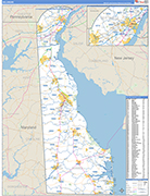 Delaware  Map Basic Style