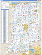 Indiana  Map Basic Style