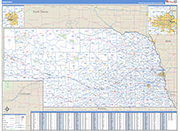 Nebraska  Map Basic Style