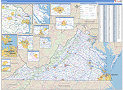 Virginia  Map Basic Style