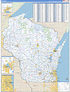 Wisconsin  Map Basic Style
