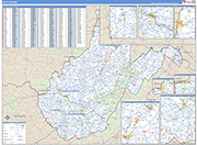West Virginia  Map Basic Style