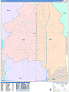 Ankeny  Wall Map Color Cast Style