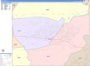 Camarillo  Wall Map Color Cast Style