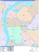 Camden  Wall Map Color Cast Style