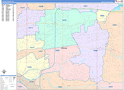 Cheektowaga  Wall Map Color Cast Style