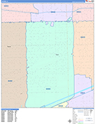 Cicero  Wall Map Color Cast Style