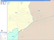 Davis  Wall Map Color Cast Style