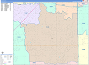 Desoto  Wall Map Color Cast Style