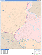 Frederick  Wall Map Color Cast Style