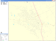 Gilroy  Wall Map Color Cast Style