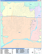 Goodyear Wall Map Color Cast Style