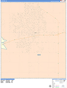 Hanford  Wall Map Color Cast Style