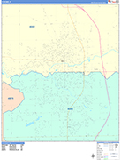 Kokomo  Wall Map Color Cast Style