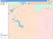 Lakeville  Wall Map Color Cast Style