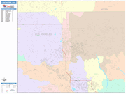 Lancaster  Wall Map Color Cast Style