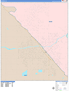 Madera  Wall Map Color Cast Style