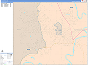 Manhattan  Wall Map Color Cast Style