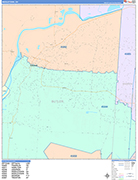 Middletown  Wall Map Color Cast Style