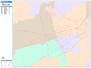 Odessa Wall Map Color Cast Style