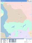 Sammamish  Wall Map Color Cast Style
