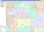 Schaumburg  Wall Map Color Cast Style