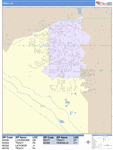 Tracy Wall Map Color Cast Style