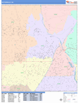 Victorville Wall Map Color Cast Style