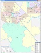 Ada Wall Map Color Cast Style