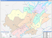 Anderson Wall Map Color Cast Style