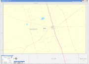 Andrews County Wall Map Color Cast Style