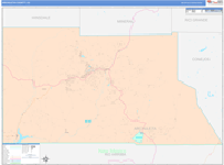 Archuleta County Wall Map Color Cast Style