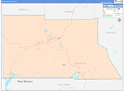 Archuleta Wall Map Color Cast Style