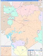 Barren Wall Map Color Cast Style