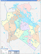 Belknap Wall Map Color Cast Style