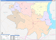 Bertie Wall Map Color Cast Style