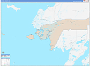 Bethel County Wall Map Color Cast Style