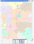 Butler County Wall Map Color Cast Style