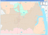 Calloway County Wall Map Color Cast Style