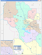 Canyon Wall Map Color Cast Style