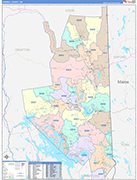 Carroll Wall Map Color Cast Style