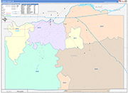 Cassia Wall Map Color Cast Style