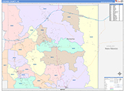 Cochise County Wall Map Color Cast Style