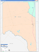 Crane Wall Map Color Cast Style