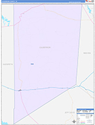 Culberson County Wall Map Color Cast Style